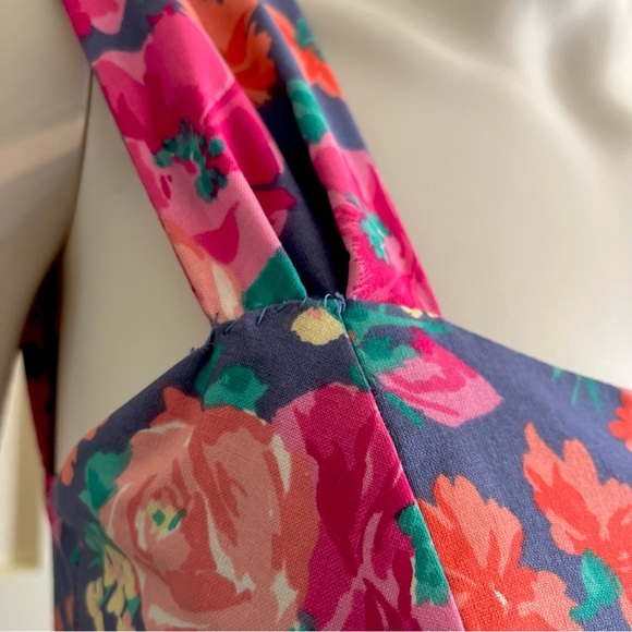 Vintage 1980’s Laura Ashley Floral Bow Dress - Picture 5 of 10